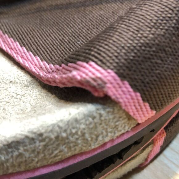 NWT REEF ELLAH SLIDES SLIP ON SANDALS BROWN & Pink - Picture 5 of 5